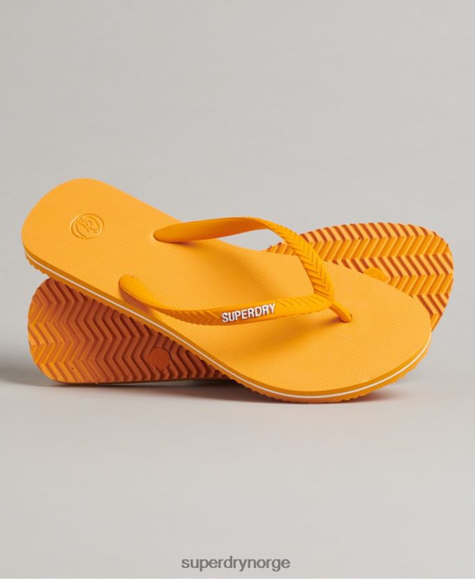Superdry gull sko 86P46D4361 vintage klassiske flip flops kvinner