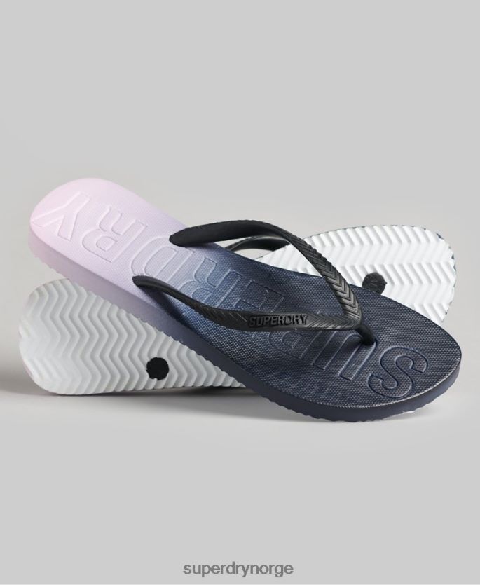 Superdry marinen sko 86P46D6690 kode dip dye flip flops kvinner