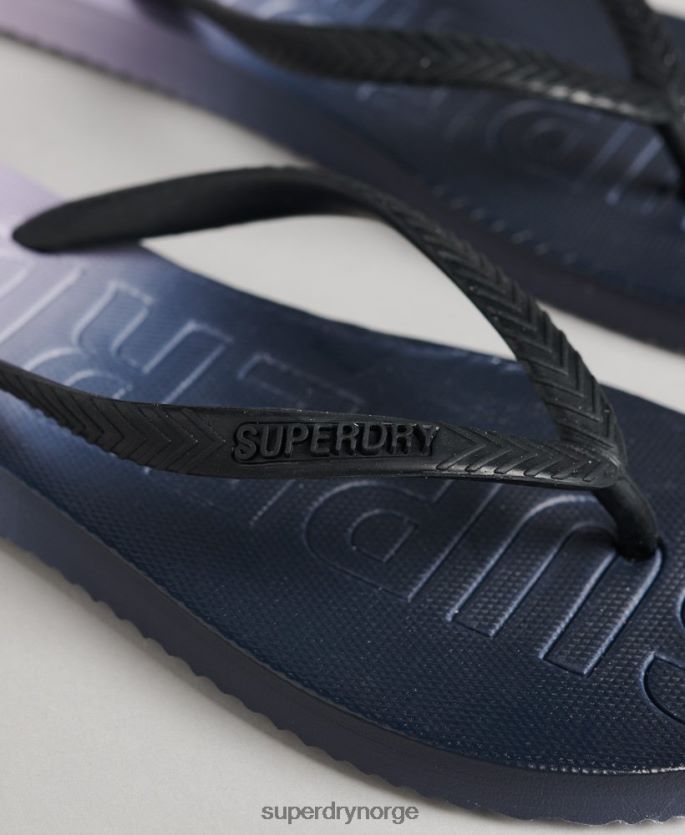 Superdry marinen sko 86P46D6690 kode dip dye flip flops kvinner
