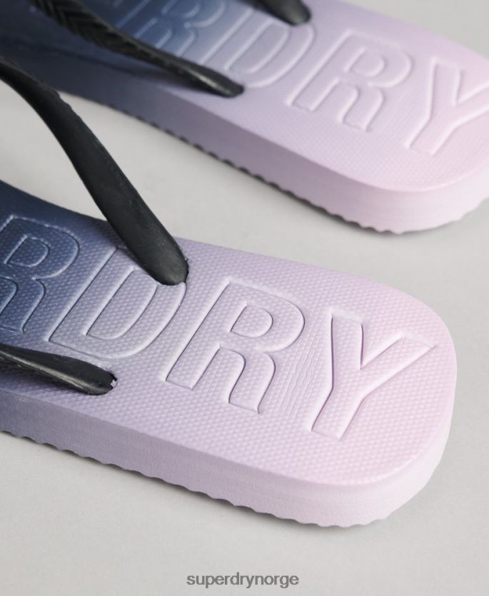 Superdry marinen sko 86P46D6690 kode dip dye flip flops kvinner