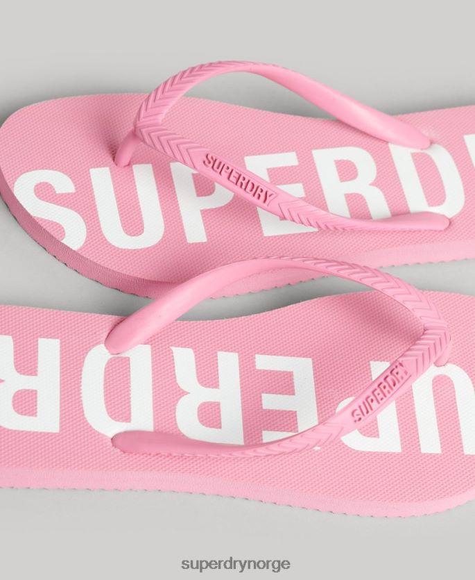 Superdry rosa sko 86P46D4366 kode kjerne sport flip flops kvinner