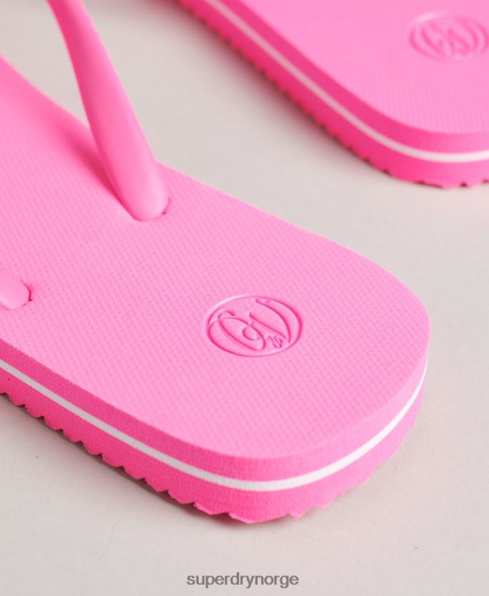 Superdry rosa sko 86P46D4382 vintage klassiske flip flops kvinner