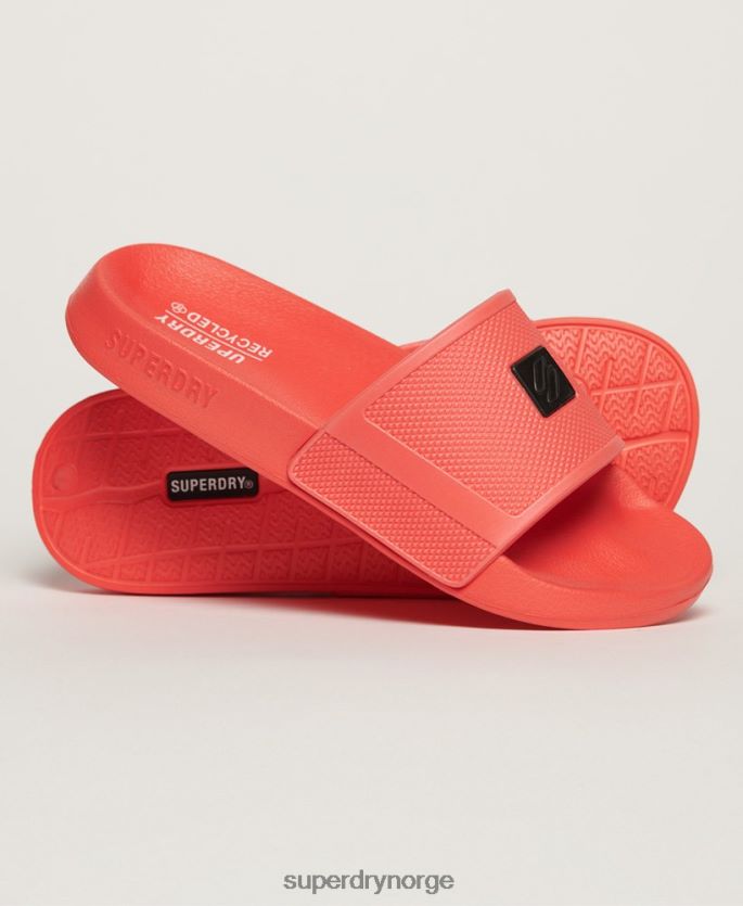 Superdry rød sko 86P46D2204 kode tekniske skyveknapper kvinner