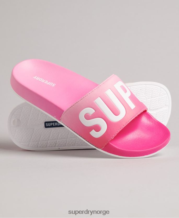 Superdry rosa sko 86P46D4414 kode dip dye glidere kvinner