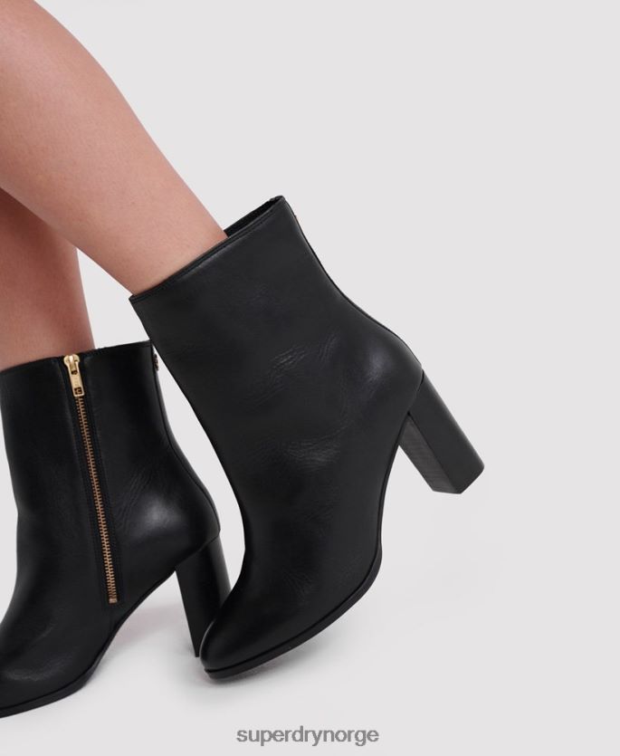Superdry svart sko 86P46D4428 edit slanke høye støvler kvinner