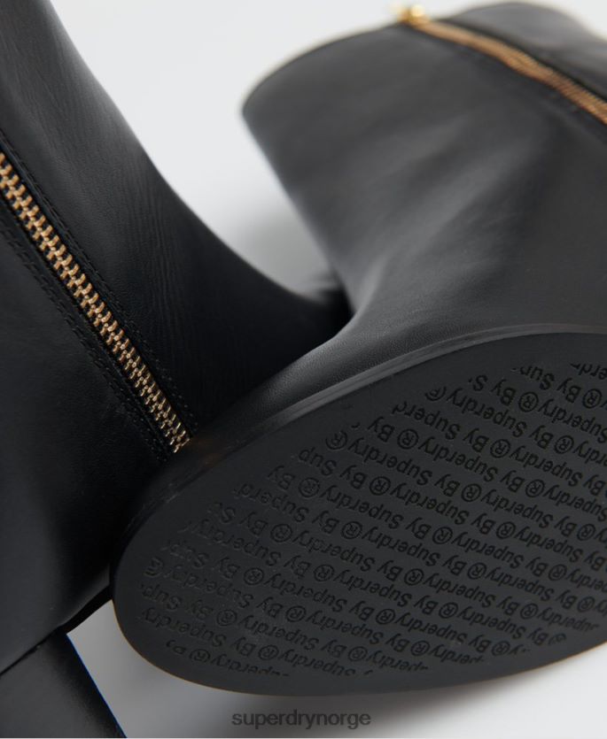 Superdry svart sko 86P46D4428 edit slanke høye støvler kvinner