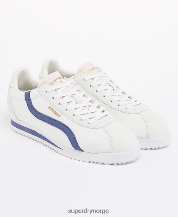 Superdry blå sko 86P46D4418 veganske retro løpesko kvinner
