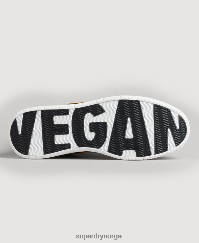 Superdry svart sko 86P46D4348 vintage veganske kurv høye joggesko kvinner