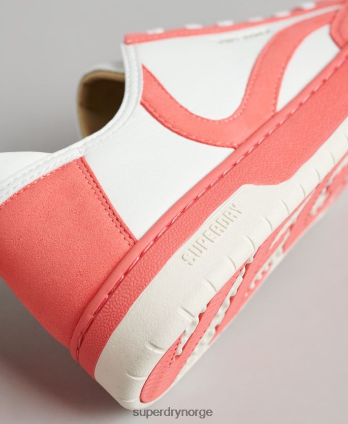 Superdry korall sko 86P46D6732 vintage veganske kurvesko med lav topp kvinner