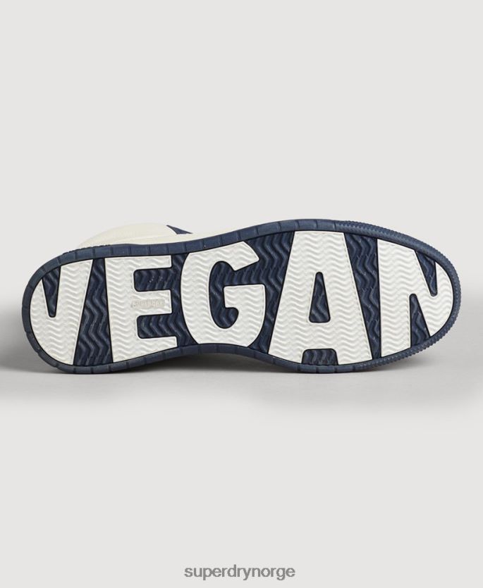 Superdry marinen sko 86P46D6665 vintage premium veganske basket high trainers kvinner