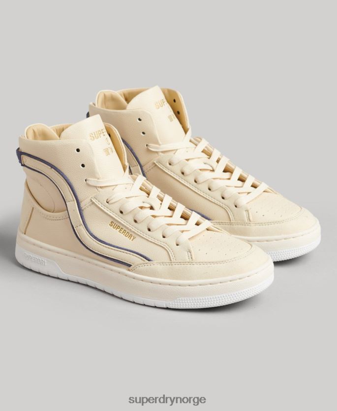 Superdry naken sko 86P46D6729 vintage veganske kurv høye joggesko kvinner