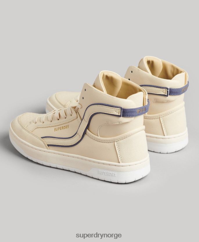 Superdry naken sko 86P46D6729 vintage veganske kurv høye joggesko kvinner