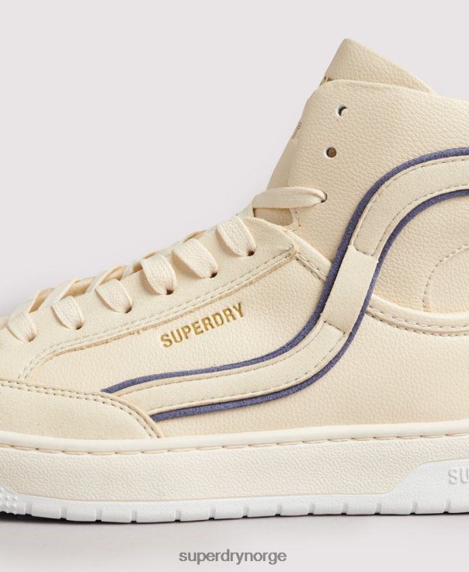 Superdry naken sko 86P46D6729 vintage veganske kurv høye joggesko kvinner