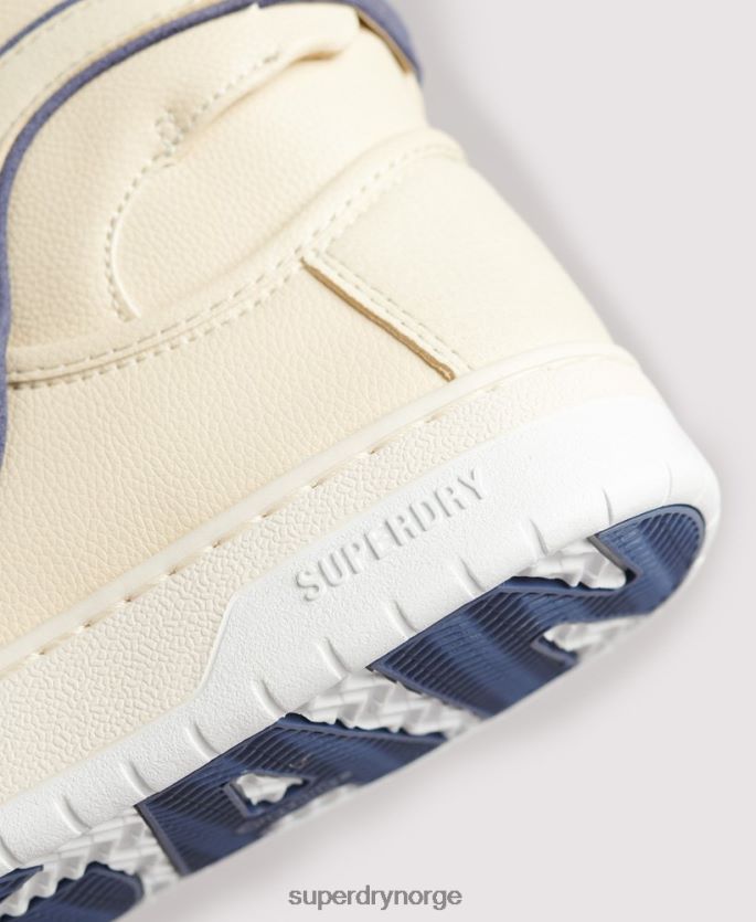 Superdry naken sko 86P46D6729 vintage veganske kurv høye joggesko kvinner