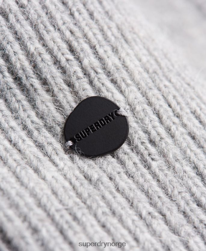 Superdry lysegrå tilbehør 86P46D4288 studios luxe halvhansker kvinner