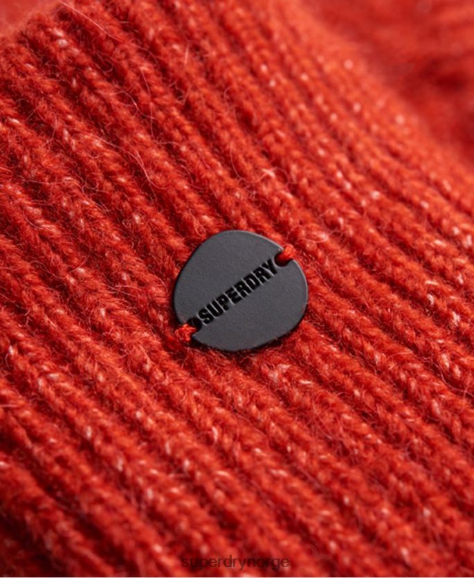 Superdry rød tilbehør 86P46D4292 studios luxe halvhansker kvinner