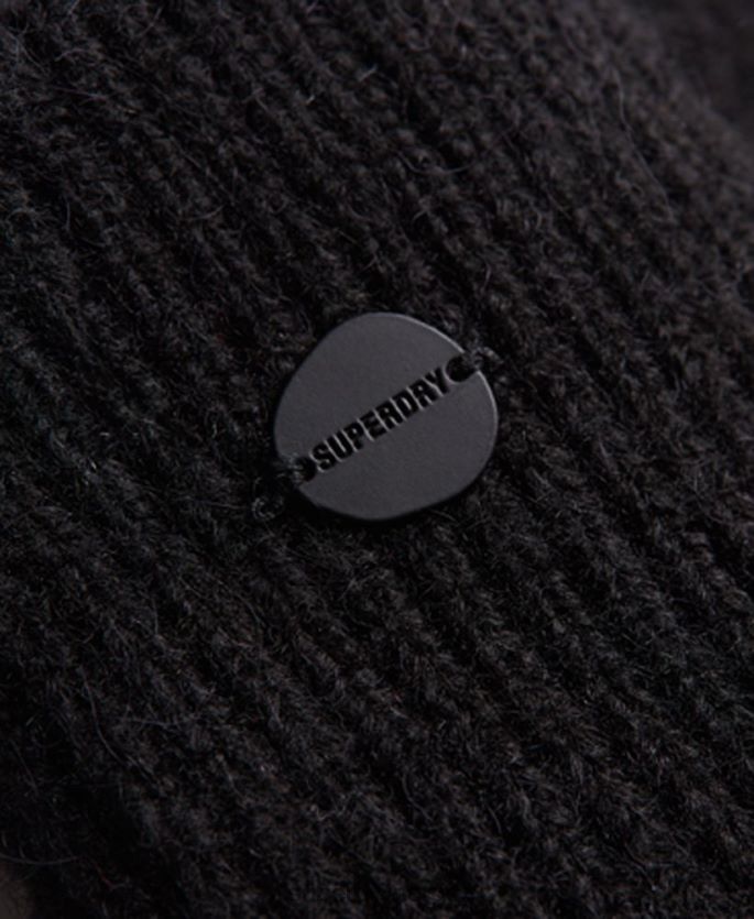 Superdry svart tilbehør 86P46D4285 studios luxe halvhansker kvinner