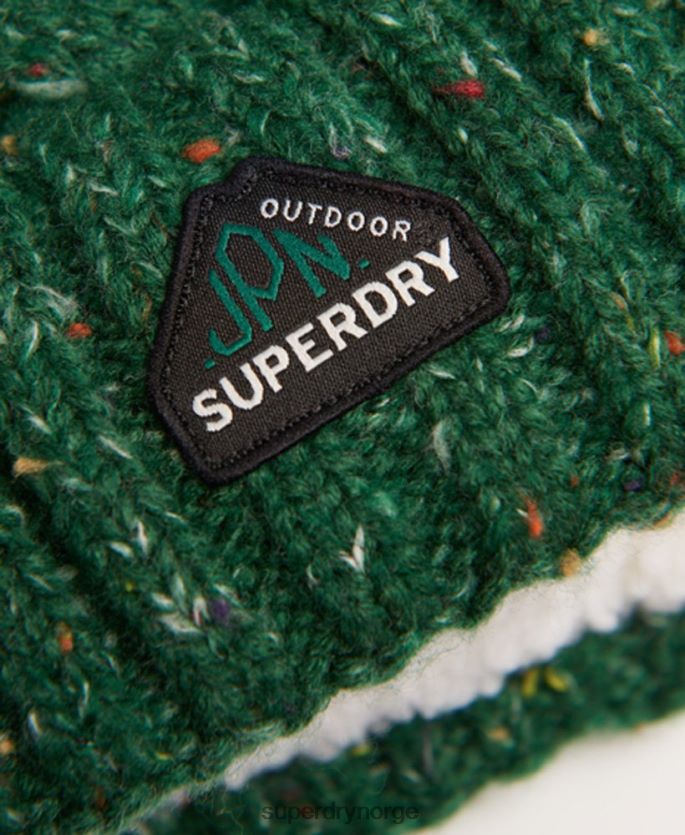 Superdry grønn tilbehør 86P46D4321 gracie kabel lue kvinner
