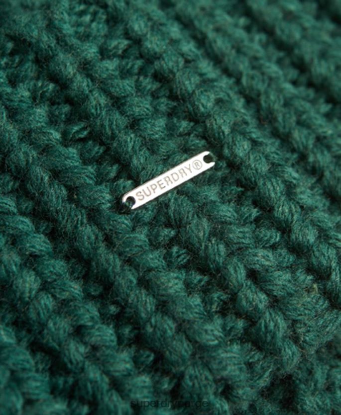 Superdry grønn tilbehør 86P46D6672 super tykk lue kvinner