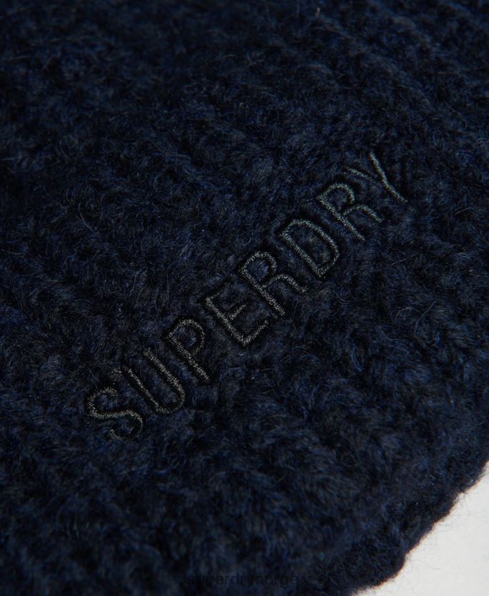Superdry marinen tilbehør 86P46D4237 essensiell ribbet lue kvinner
