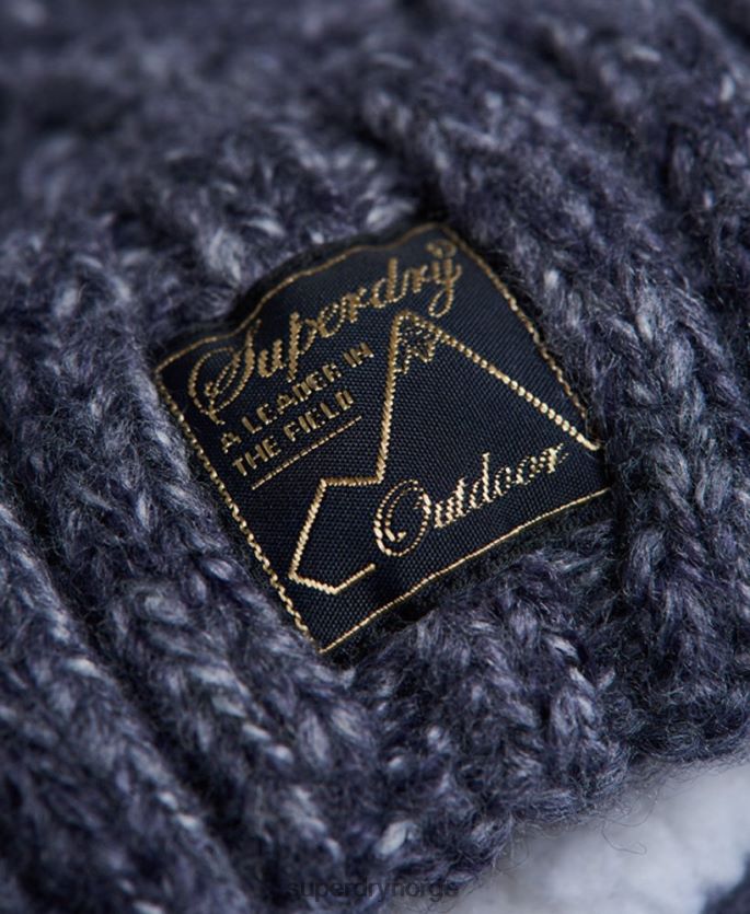 Superdry marinen tilbehør 86P46D4293 tweed kabel lue kvinner