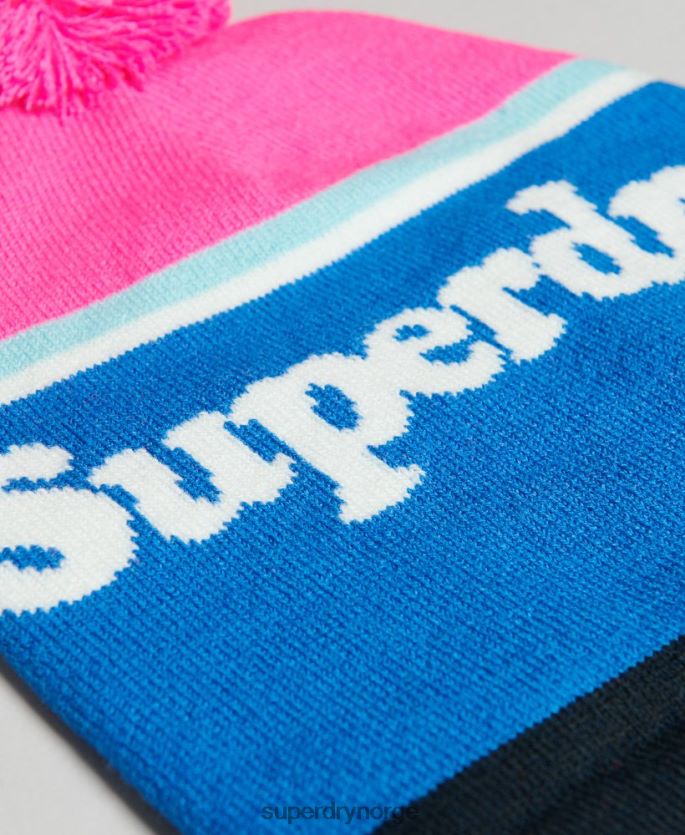 Superdry rosa tilbehør 86P46D4223 viktig logo lue kvinner
