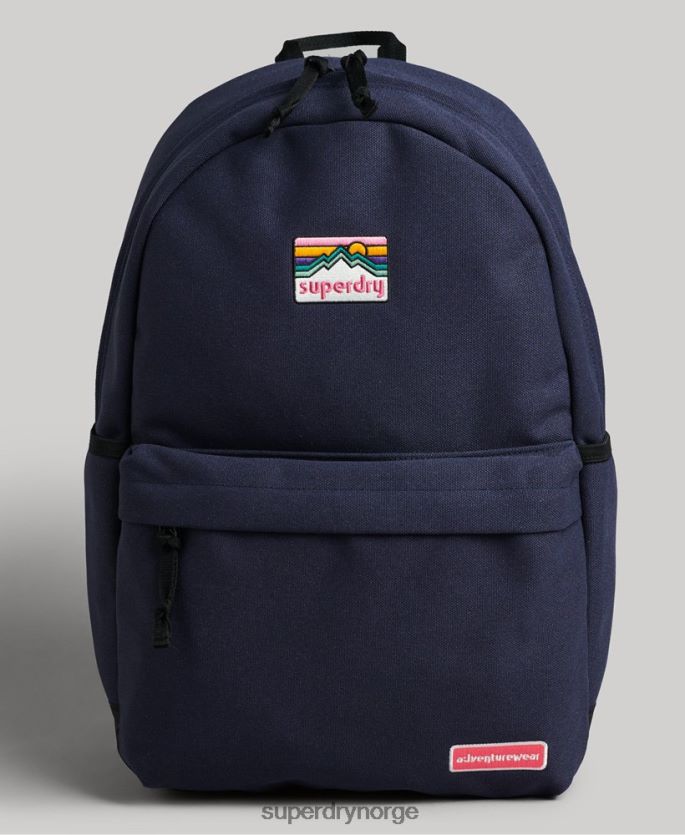 Superdry blå tilbehør 86P46D4343 vintage klassisk montana ryggsekk kvinner