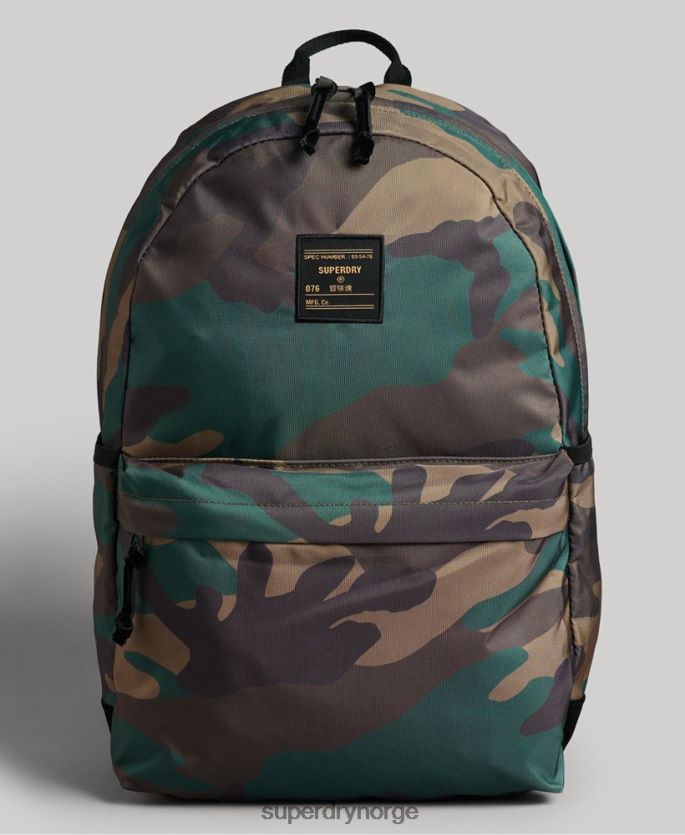 Superdry grønn tilbehør 86P46D4225 trykt montana ryggsekk kvinner