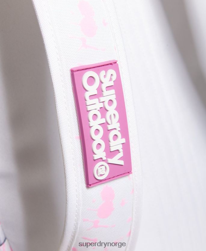 Superdry hvit tilbehør 86P46D4331 print edition fargeskift montana ryggsekk kvinner
