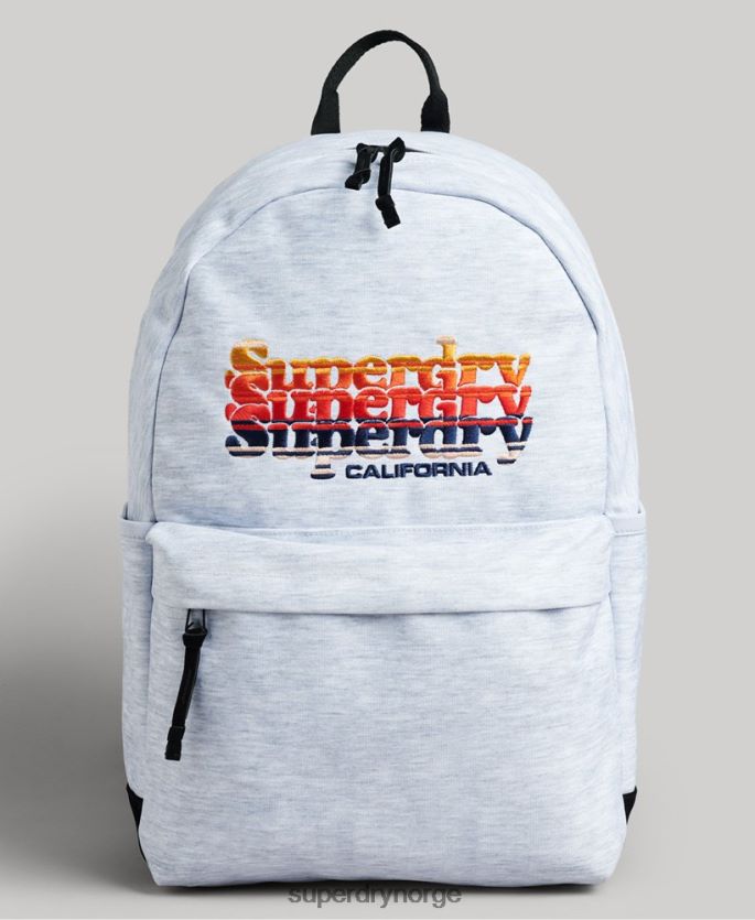 Superdry lysegrå tilbehør 86P46D1596 grafisk montana ryggsekk kvinner