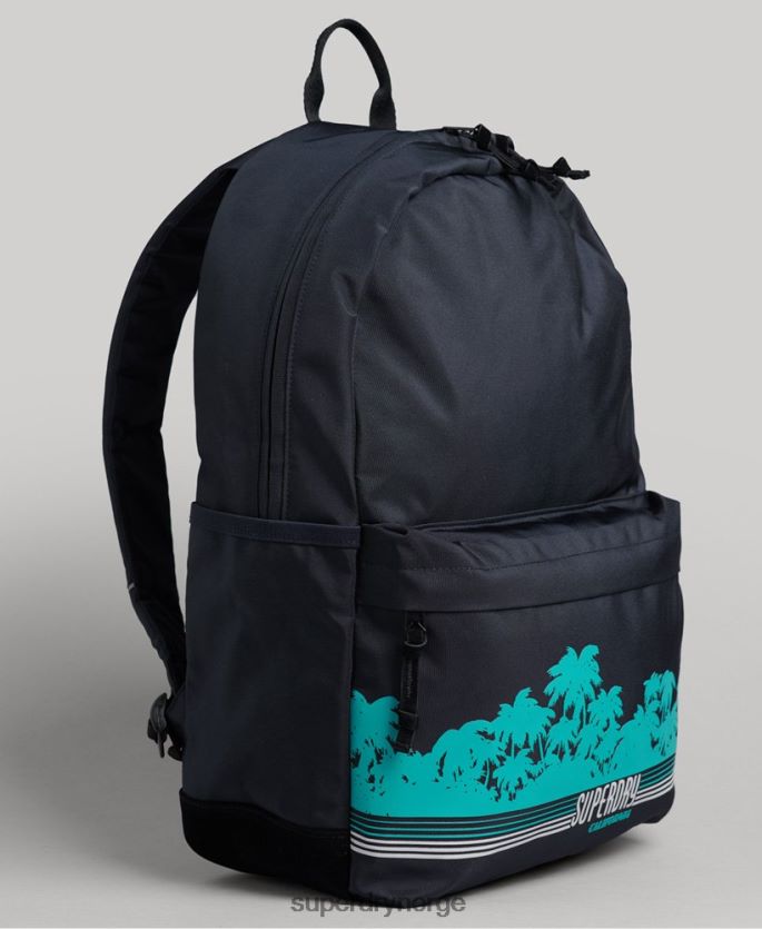 Superdry marinen tilbehør 86P46D1759 grafisk montana ryggsekk kvinner