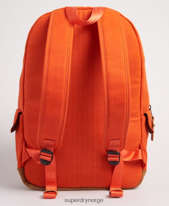 Superdry oransje tilbehør 86P46D6667 montana ryggsekk i vokset canvas kvinner