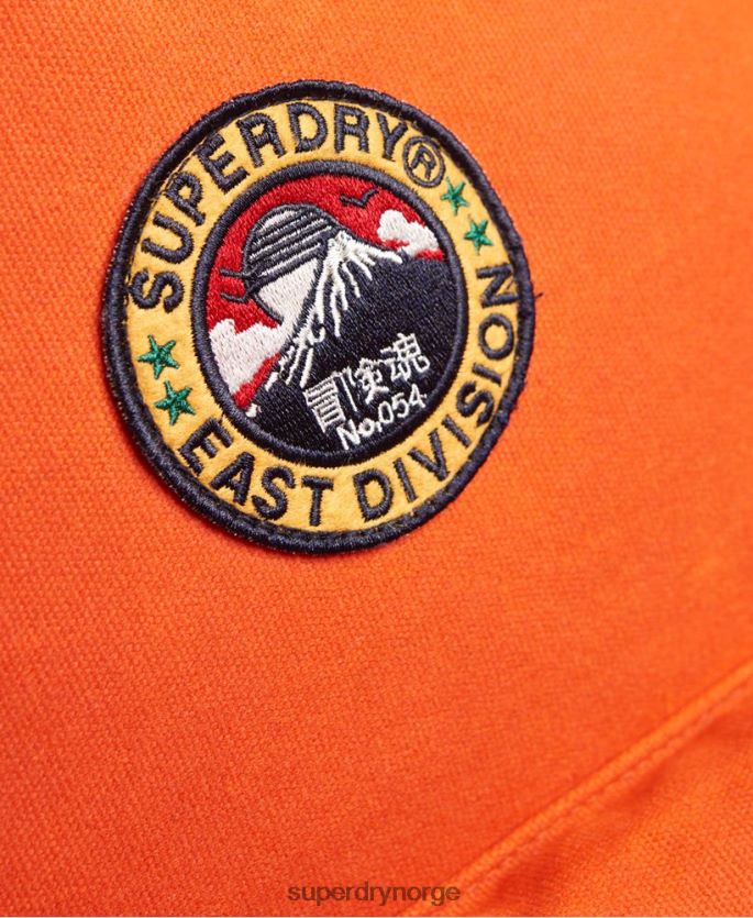 Superdry oransje tilbehør 86P46D6667 montana ryggsekk i vokset canvas kvinner