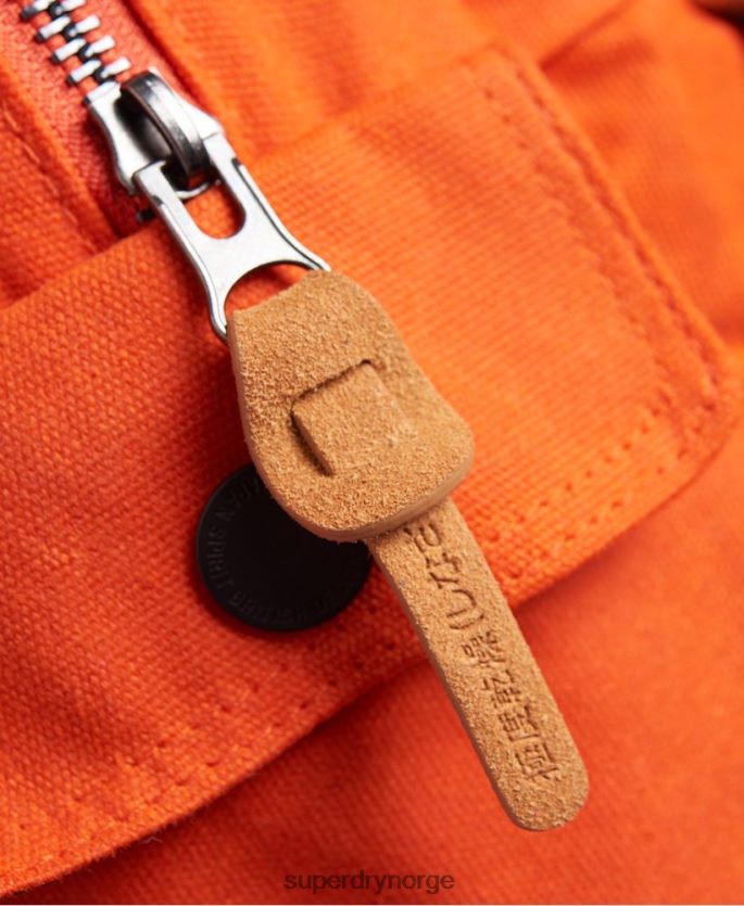 Superdry oransje tilbehør 86P46D6667 montana ryggsekk i vokset canvas kvinner