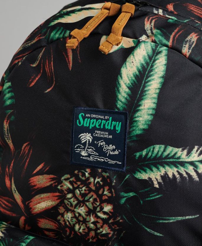 Superdry svart tilbehør 86P46D4217 trykt montana ryggsekk kvinner