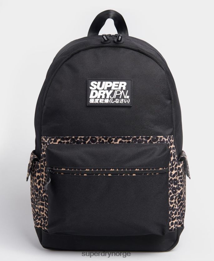 Superdry svart tilbehør 86P46D4274 block edition montana ryggsekk kvinner