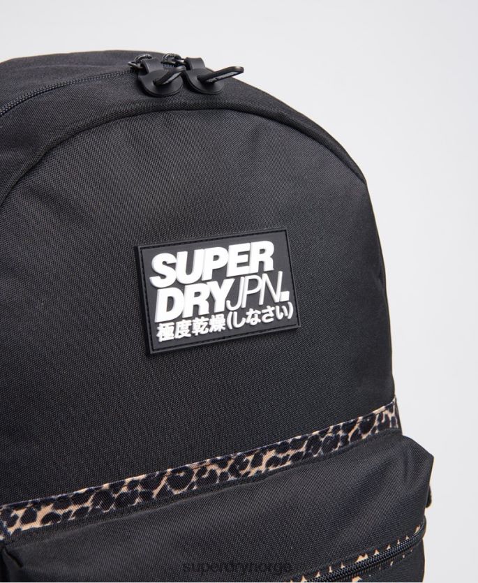Superdry svart tilbehør 86P46D4274 block edition montana ryggsekk kvinner