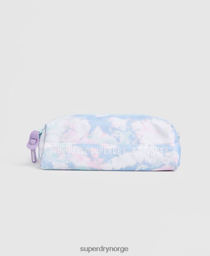 Superdry lyse blå tilbehør 86P46D6708 gjenta serien pennal kvinner