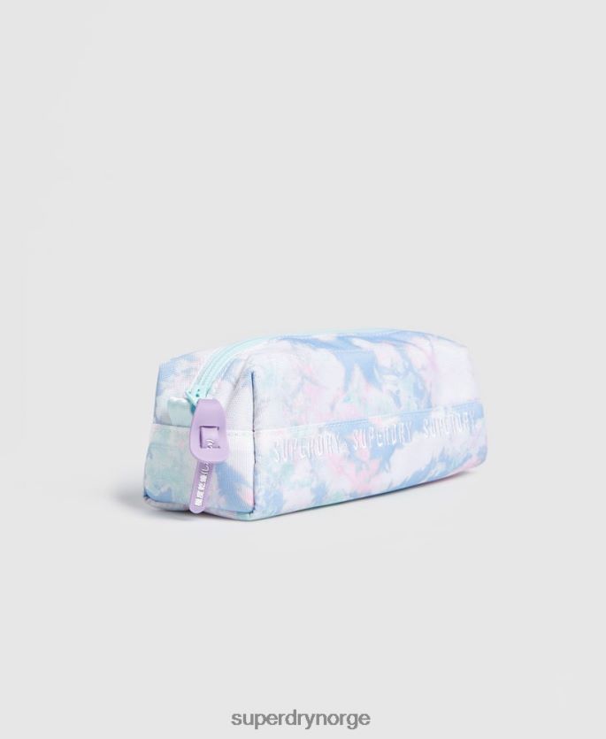 Superdry lyse blå tilbehør 86P46D6708 gjenta serien pennal kvinner