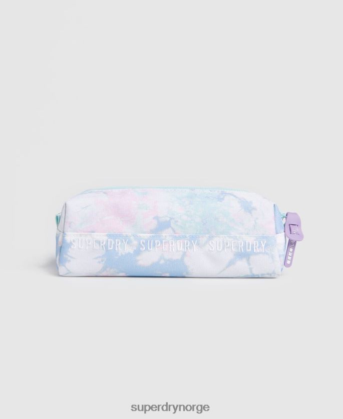 Superdry lyse blå tilbehør 86P46D6708 gjenta serien pennal kvinner