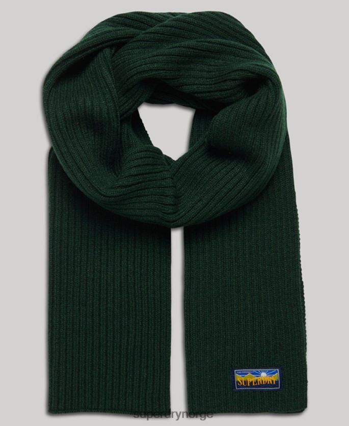 Superdry grønn tilbehør 86P46D4248 radarskjerf i ullblanding kvinner