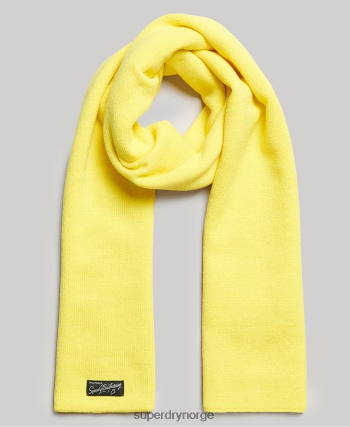 Superdry gul tilbehør 86P46D4230 klassisk vintage skjerf kvinner