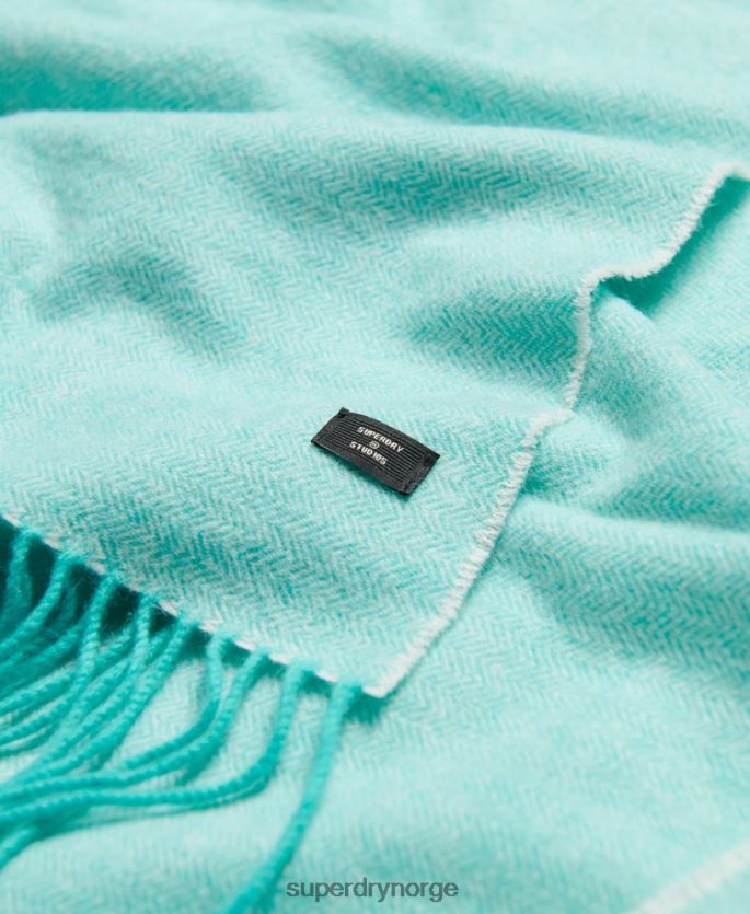 Superdry lyse blå tilbehør 86P46D4282 studio skjerf kvinner