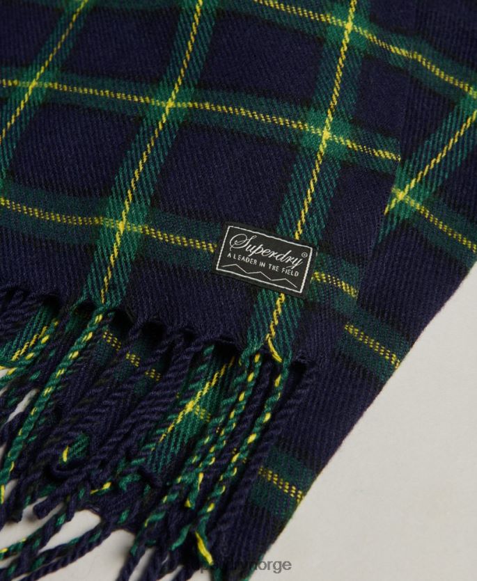 Superdry marinen tilbehør 86P46D4239 vintage rutete skjerf kvinner