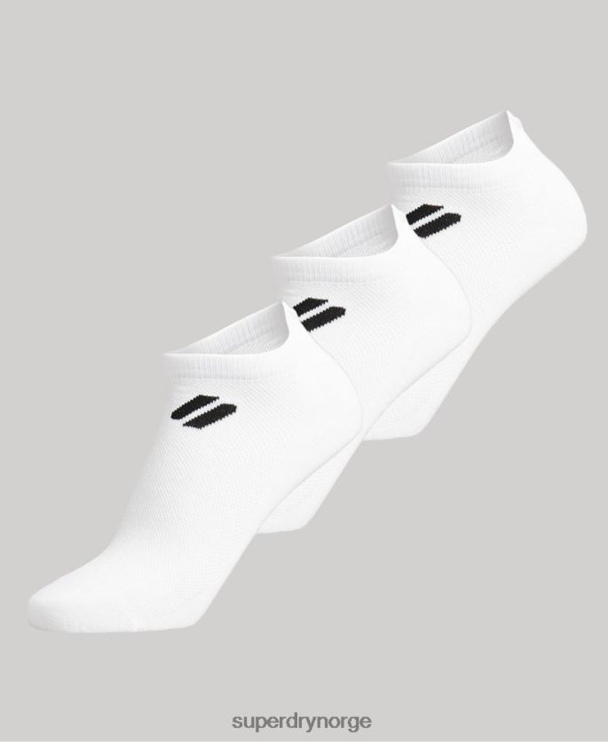 Superdry hvit tilbehør 86P46D4183 coolmax ankelsokker kvinner