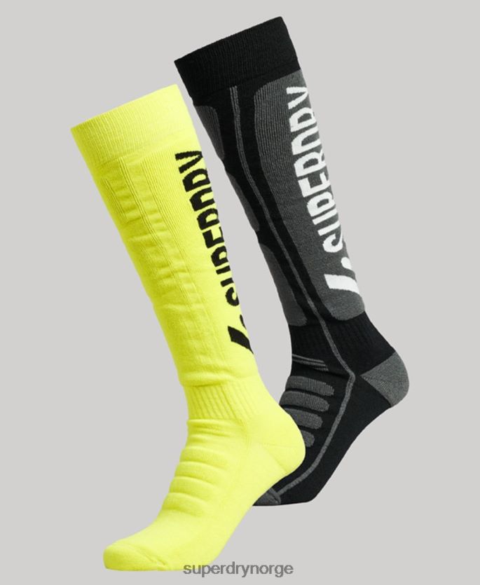 Superdry multi tilbehør 86P46D4110 snøsokker tvillingpakke kvinner