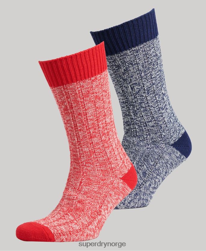 Superdry multi tilbehør 86P46D4227 tursokkpakke i økologisk bomull kvinner