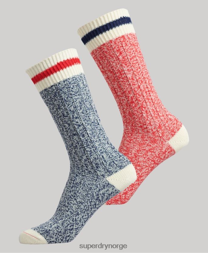 Superdry multi tilbehør 86P46D4340 tursokkpakke i økologisk bomull kvinner