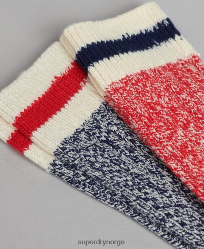 Superdry multi tilbehør 86P46D4340 tursokkpakke i økologisk bomull kvinner