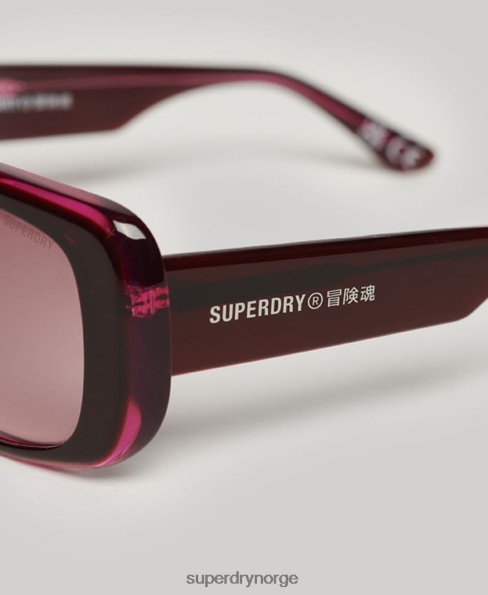 Superdry rosa tilbehør 86P46D2075 sdr dunaway solbriller kvinner